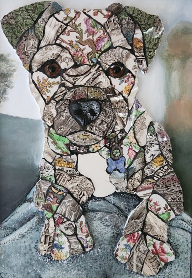 Border Terrier mosaic